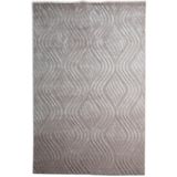 Çam Halı Emboss JR10 Krem Modern Desen Yeni Zellanda Yünü ve Viskon El Dokuması Halı