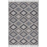 Çam Halı Enti Halı Bukle 1402 Gri Iskandinav Desenli Makine Halısı, Gri, 200 x 290