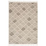 Çam Halı Enti Halı Bukle 1411 Krem Iskandinav Desenli Makine Halısı, Krem, 80 x 150