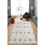 Çam Halı Enti Halı Polo 7805 Multi Iskandinav Desenli Renkli Makine Halısı, Multi 4, 160 x 230