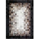 Çam Halı Gloria TD425 Siyah Kahverengi Modern Desen Dokuma Saçaklı Kilim