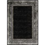 Çam Halı Gloria TD673 Siyah Art Deco Versace Desen Dokuma Saçaklı Kilim