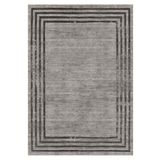 Çam Halı Gloria TD71603 Gri Art Deco Modern Desen Dokuma Saçaklı Kilim