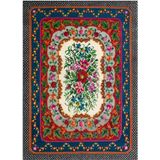 Çam Halı Gloria TD733 Multi Karabağ Desen Dokuma Saçaklı Kilim