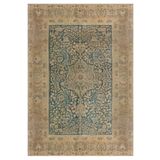 Çam Halı Gloria TD738 Mavi Klasik Desen Dokuma Saçaklı Kilim