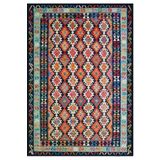 Çam Halı Gloria TD749 Multi Etnik Desen Dokuma Saçaklı Kilim