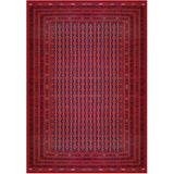 Çam Halı Gloria TD754 Bordo Afgan Desen Dokuma Saçaklı Kilim