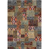 Çam Halı Gloria TD756 Multi Patchwork Desen Dokuma Saçaklı Kilim