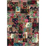Çam Halı Gloria TD762 Multi Karabağ Patchwork Desen Dokuma Saçaklı Kilim
