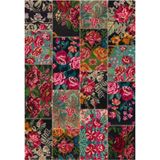 Çam Halı Gloria TD766 Multi Karabağ Patchwork Desen Dokuma Saçaklı Kilim