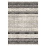 Çam Halı Gloria TD788 Gri Modern Desen Dokuma Saçaklı Kilim
