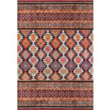 Çam Halı Gloria TD792 Multi Etnik Desen Dokuma Saçaklı Kilim