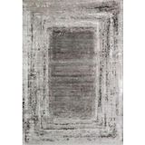 Çam Halı Gloria TD798 Antrasit Art Deco Modern Desen Dokuma Saçaklı Kilim