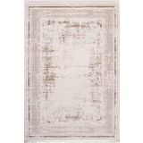 Çam Halı Lizbon 4503 Vizon Enti Halı Modern Eskitme Desenli Makine Halısı