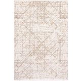 Çam Halı Lizbon 4505 Vizon Enti Halı Modern Eskitme Desenli Makine Halısı