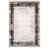 Çam Halı Lizbon 4512 Gri Enti Halı Modern Eskitme Desenli Makine Halısı