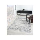 Çam Halı London LY004G Gri Lacivert Modern Desen Salon Halısı