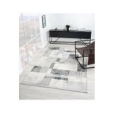 Çam Halı London LY005G Gri Antrasit Modern Desen Salon Halısı