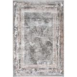Çam Halı Naturel 1703 Gri Vizon 80x300 cm Romans Halı Modern Desenli Makine Halısı