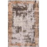 Çam Halı Naturel 1708 Gri Vizon 80x150 cm Romans Halı Modern Eskitme Desenli Makine Halısı
