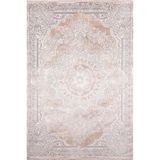 Çam Halı Naturel 1713 Kahverengi 80x300 cm Romans Halı Klasik Eskitme Desenli Makine Halısı