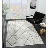 Çam Halı Nordic NX0011A Gri Modern Desen Salon Halısı