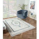 Çam Halı Nordic NX002A Lacivert Klasik Desen Salon Halısı