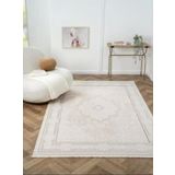 Çam Halı Otto OT002G Bej Gri Klasik Desen Salon Halısı