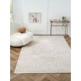 Çam Halı Otto OT004A Bej Eskitme Desen Salon Halısı