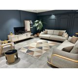 Çam Halı Side 1405 Sarı İskandinav Desenli Koridor Halısı Kesme Yolluk Mutfak Halısı Modern Salon Halısı