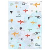 Çam Halı Siesta Kids 32-578 Modern Desenli Dokuma Tabanlı Yıkanabilir Şönil Çocuk Odası Halısı, Multi 3, 115 x 170