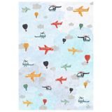 Çam Halı Siesta Kids 32-578 Modern Desenli Dokuma Tabanlı Yıkanabilir Şönil Çocuk Odası Halısı, Multi 3, 190 x 290