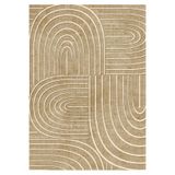 Çam Halı Siesta Modern 32-517 Modern Desenli Dokuma Tabanlı Yıkanabilir Şönil Salon ve Oda Halısı, Kahverengi, 75 x 300