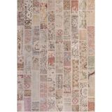 Çam Halı Siesta Patchwork 32-456 Etnik Eskitme Desenli Dokuma Tabanlı Yıkanabilir Şönil Salon ve Oda Halısı