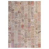 Çam Halı Siesta Patchwork 32-456 Etnik Eskitme Desenli Dokuma Tabanlı Yıkanabilir Şönil Salon ve Oda, Multi 6, 75 x 150