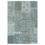 Çam Halı Siesta Patchwork 32-459 Etnik Eskitme Desenli Dokuma Tabanlı Yıkanabilir Şönil Salon ve Oda, Multi 25, 75 x 150