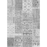 Çam Halı Siesta Patchwork 32-461 Etnik Eskitme Desenli Dokuma Tabanlı Yıkanabilir Şönil Salon ve Oda Halısı