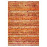 Çam Halı Siesta Vintage 32-031 Etnik Eskitme Desenli Dokuma Tabanlı Yıkanabilir Şönil Salon ve Oda H, Turuncu, 75 x 300