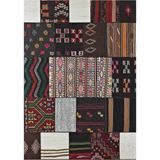 Çam Halı Siesta Vintage 32-195 Etnik Eskitme Patchwork Desenli Dokuma Tabanlı Yıkanabilir Şönil Salon ve Oda Halısı