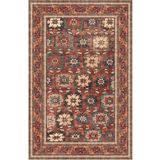 Çam Halı Siesta Vintage 32-540 Etnik Eskitme Desenli Dokuma Tabanlı Yıkanabilir Şönil Salon ve Oda H, Multi 6, 75 x 300