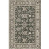 Çam Halı Siesta Vintage 32-543 Etnik Eskitme Desenli Dokuma Tabanlı Yıkanabilir Şönil Salon ve Oda H, Yeşil, 130 x 190