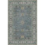 Çam Halı Siesta Vintage 32-544 Etnik Eskitme Desenli Dokuma Tabanlı Yıkanabilir Şönil Salon ve Oda H, Mavi, 75 x 150