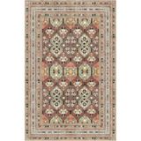 Çam Halı Siesta Vintage 32-547 Etnik Eskitme Desenli Dokuma Tabanlı Yıkanabilir Şönil Salon ve Oda H, Multi 5, 150 x 230