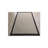 Çam Halı Sisal Bej / Siyah Bordürlü Jüt Sisal Kilim 9716