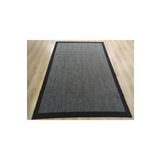 Çam Halı Sisal Gri / Siyah Bordürlü Jüt Sisal Kilim 9714