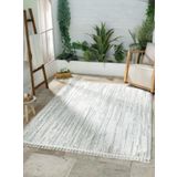 Çam Halı Solo EF001A Krem Gri İskandinav Tarzı Modern Desen Halı