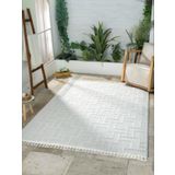 Çam Halı Solo EF002A Beyaz İskandinav Tarzı Modern Desen Halı