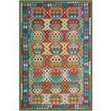 Çam Halı TD748 Gloria Multi Etnik Desen Dokuma Saçaklı Kilim