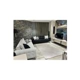 Çam Halı Therapy 8614 Gri Koridor Halısı Kesme Yolluk Mutfak Halısı Modern Halı, Gri 4, 120 x 250