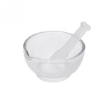 Cam Havan Tokmakli 120 Mm - Havan Ve Eli - 1 Set Paket - Isi Ve Kimyasala Dayanikli